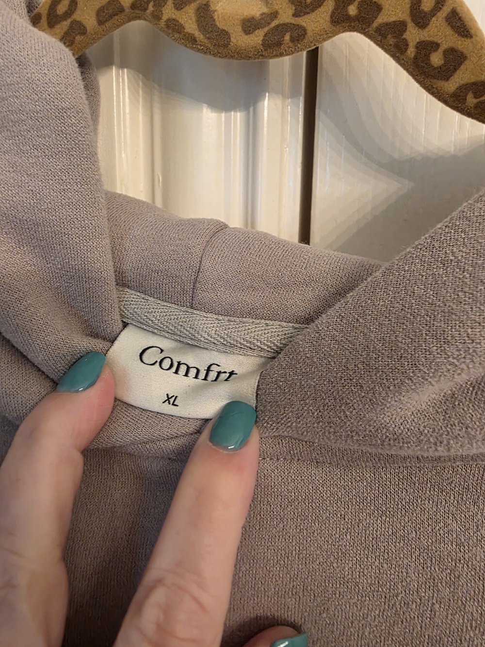 Comfort Adult Hoodie & Joggers Set - Taupe - Picture 5 of 5